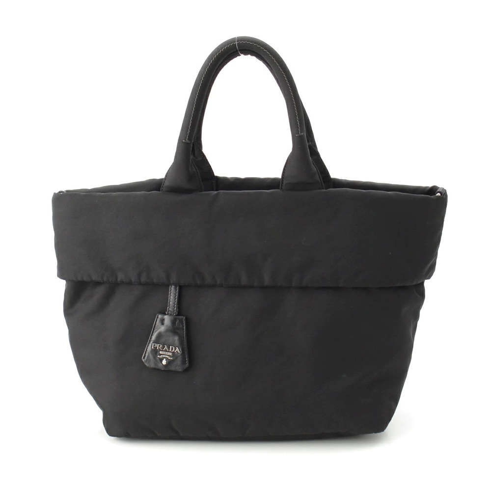 Prada Tessuto Triangle Shoulder Bag Black